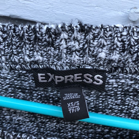Express Oversized Marled Knit Sweater Size XS - Picture 4 of 8